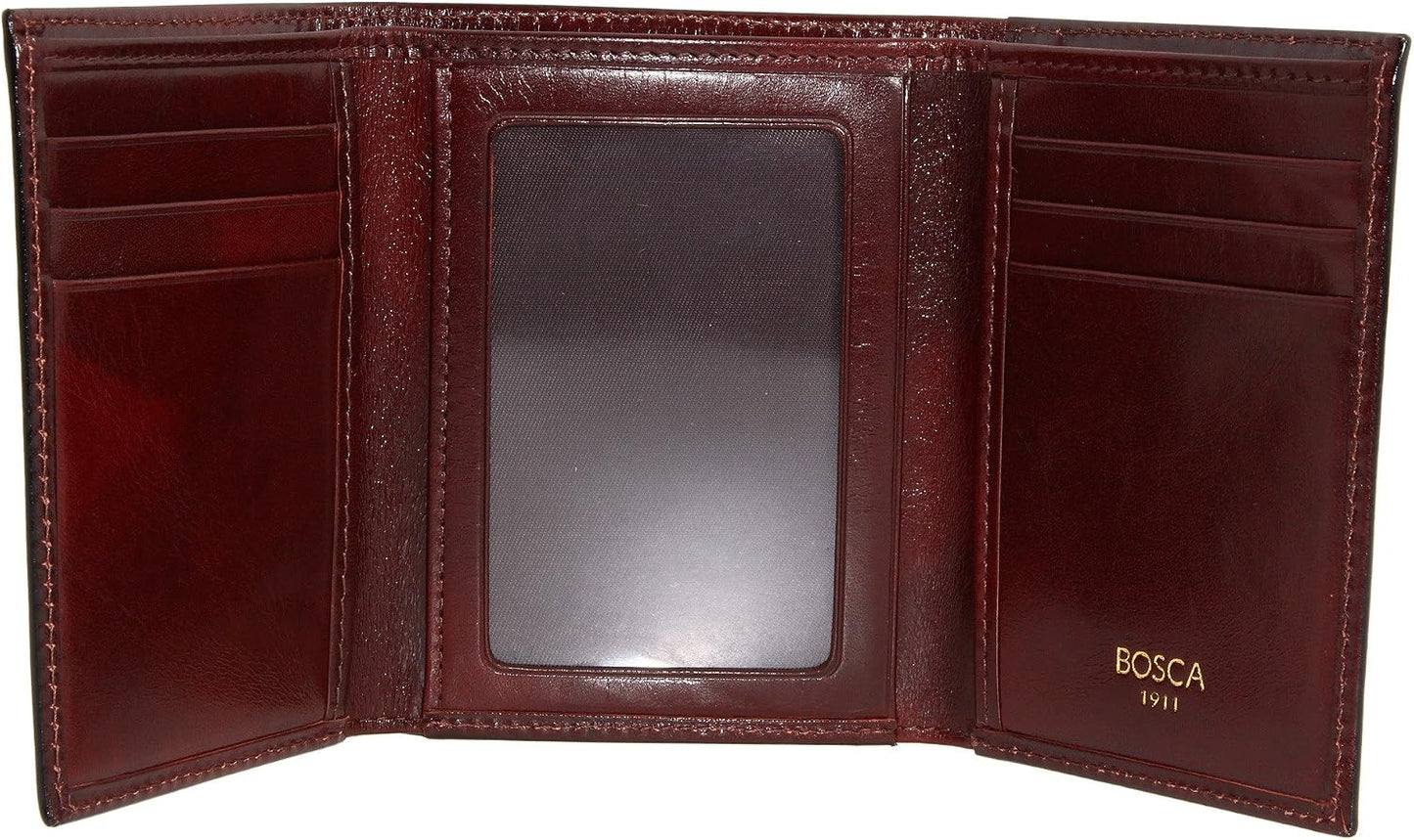 Bosca Doble I.D. Trifold para hombre