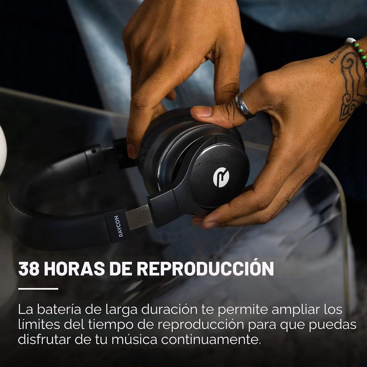 Raycon Auriculares Inalámbricos Bluetooth Everyday Sobre la Oreja,...