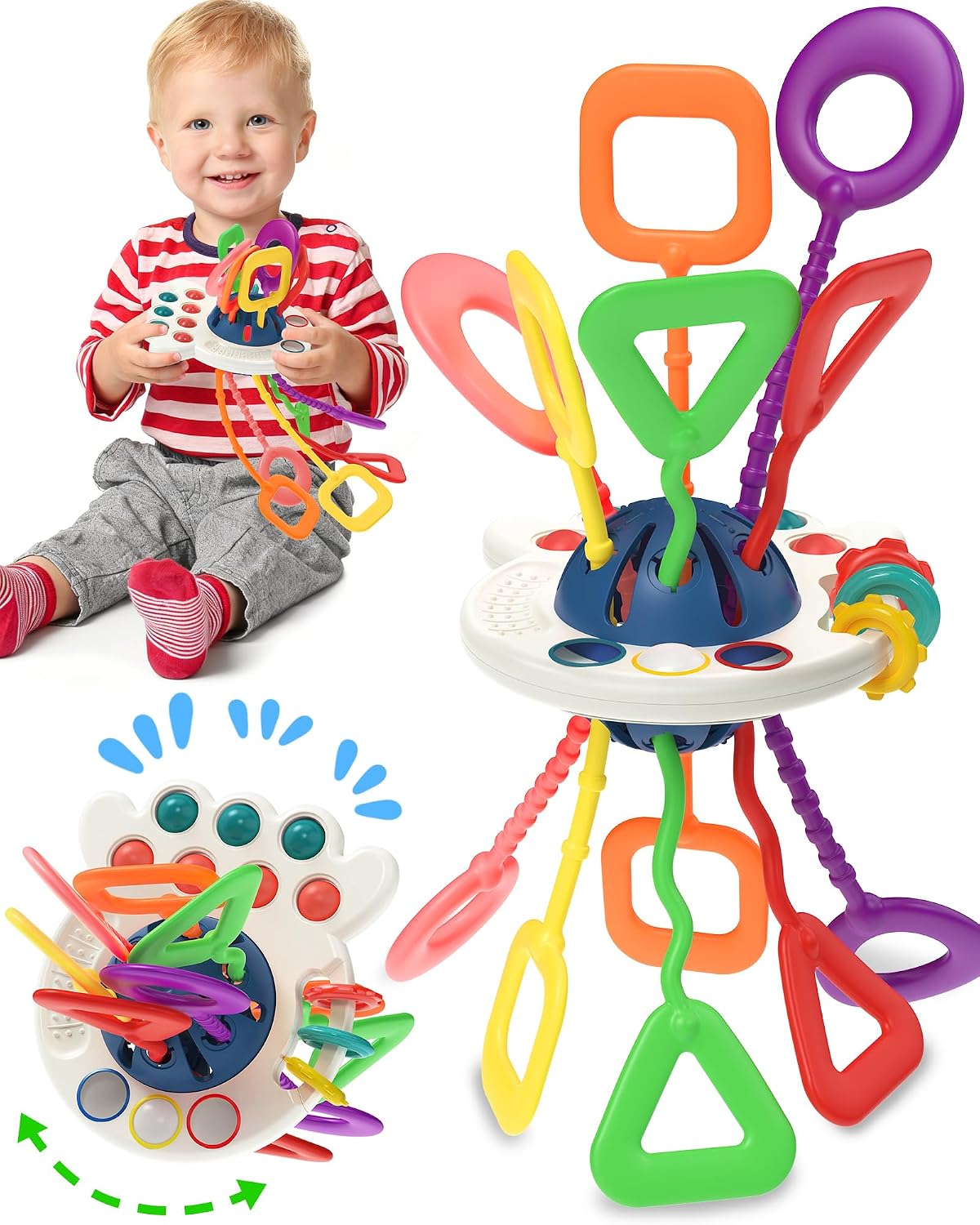 Tonberless Juguetes Montessori sensoriales para bebés de 6-12-18 me...