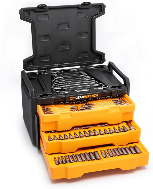 GEARWRENCH - Juego de herramientas mecánicas de 232 piezas, 72T, 6...