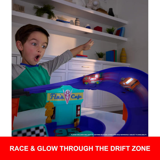 Mattel Disney Pixar Cars - Juego de pista de juguete con Lightning...
