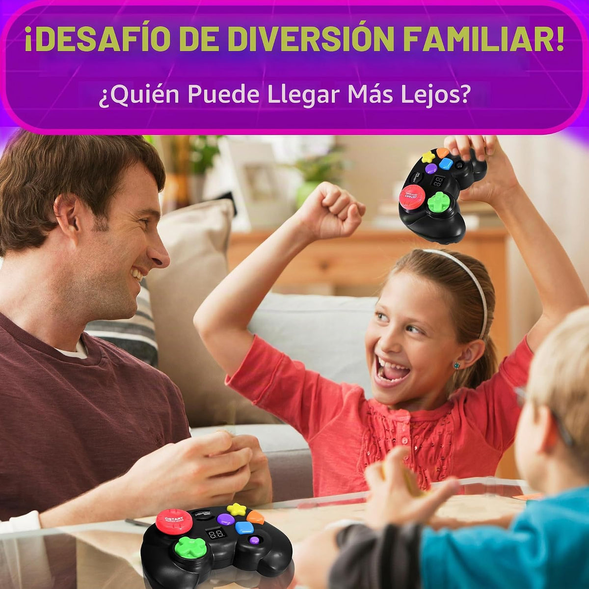 Controlador de juego de memoria portátil iluminado para niños de 4...