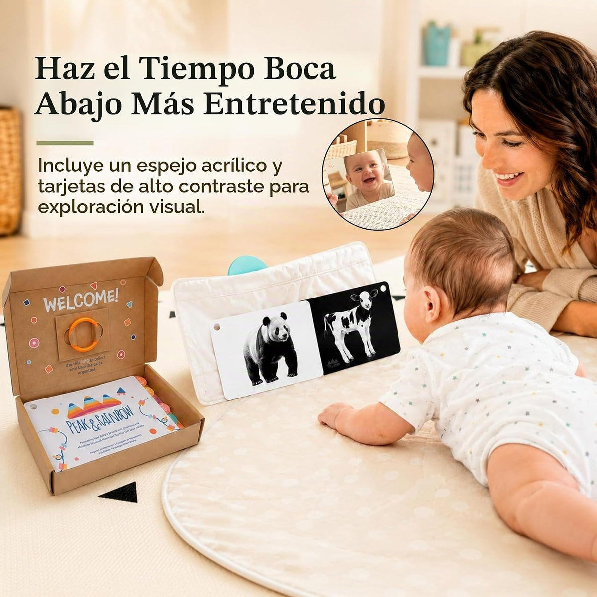 Tarjetas de actividades para bebés de 0 a 12 meses, tarjetas de act...
