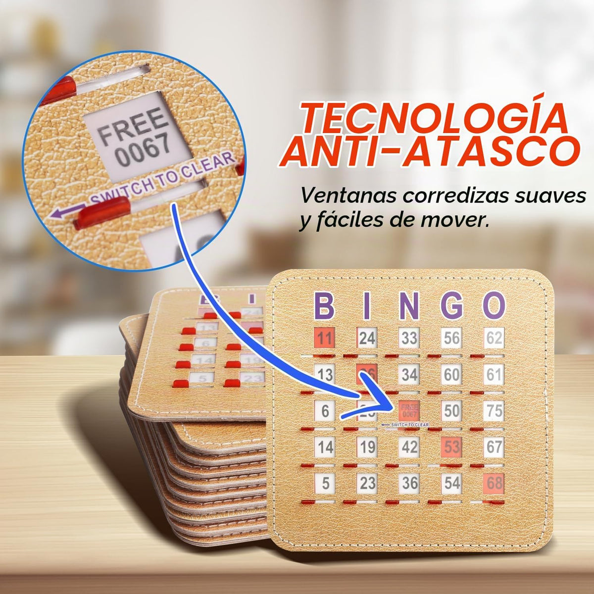 GSE Tarjetas de juego de bingo, paquete de 200 tarjetas de bingo re...