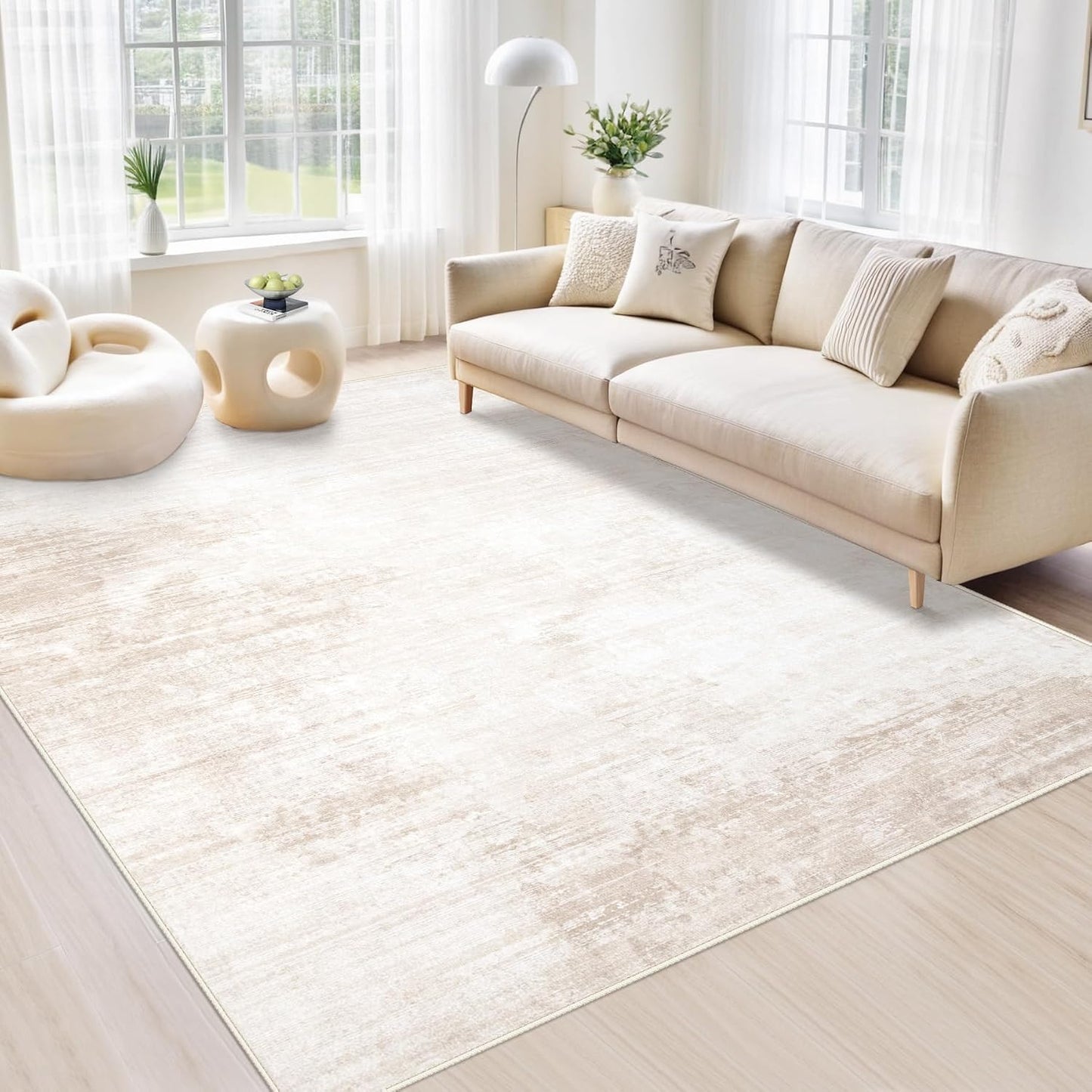 Alfombras de Área 6x9 para Sala de Estar: Alfombra Lavable Moderna...