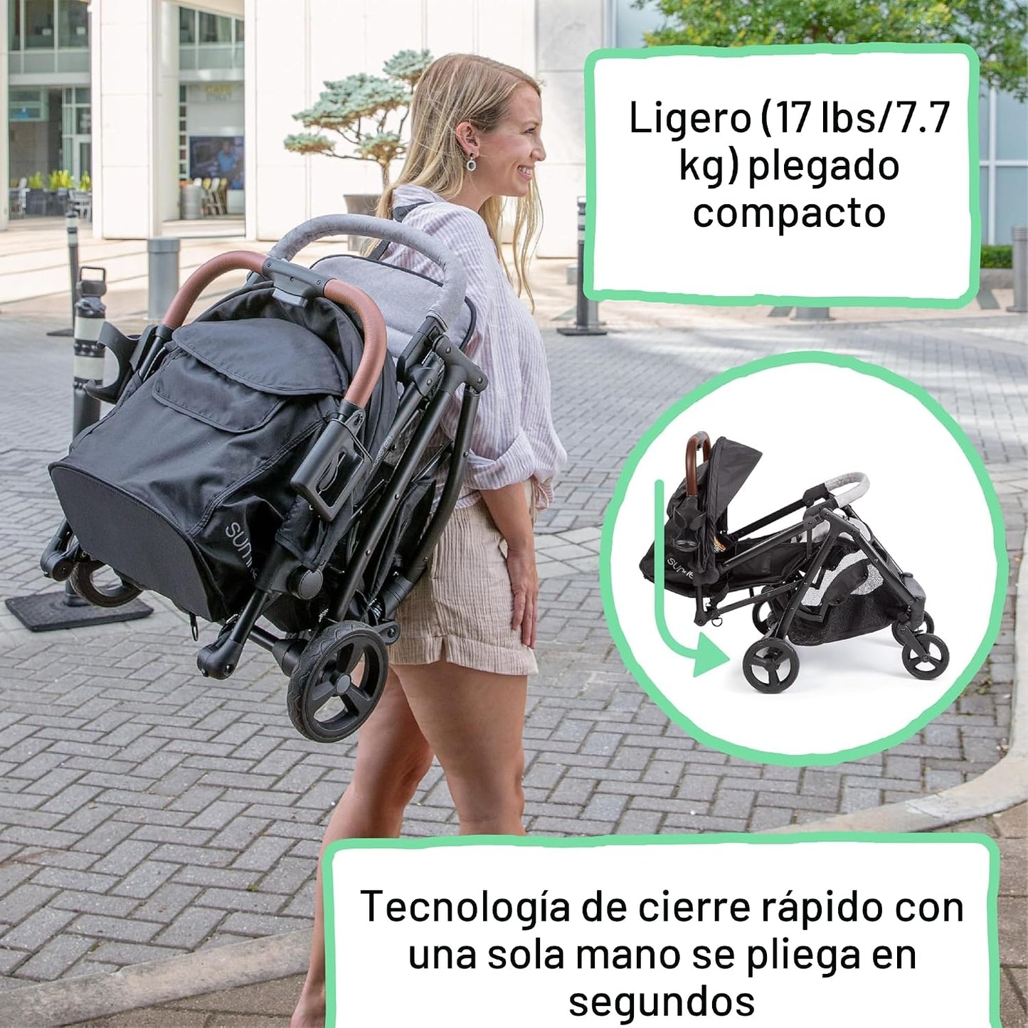 Ingenuity 3Dquickclose CS+ - Cochecito plegable compacto - Cochecit...