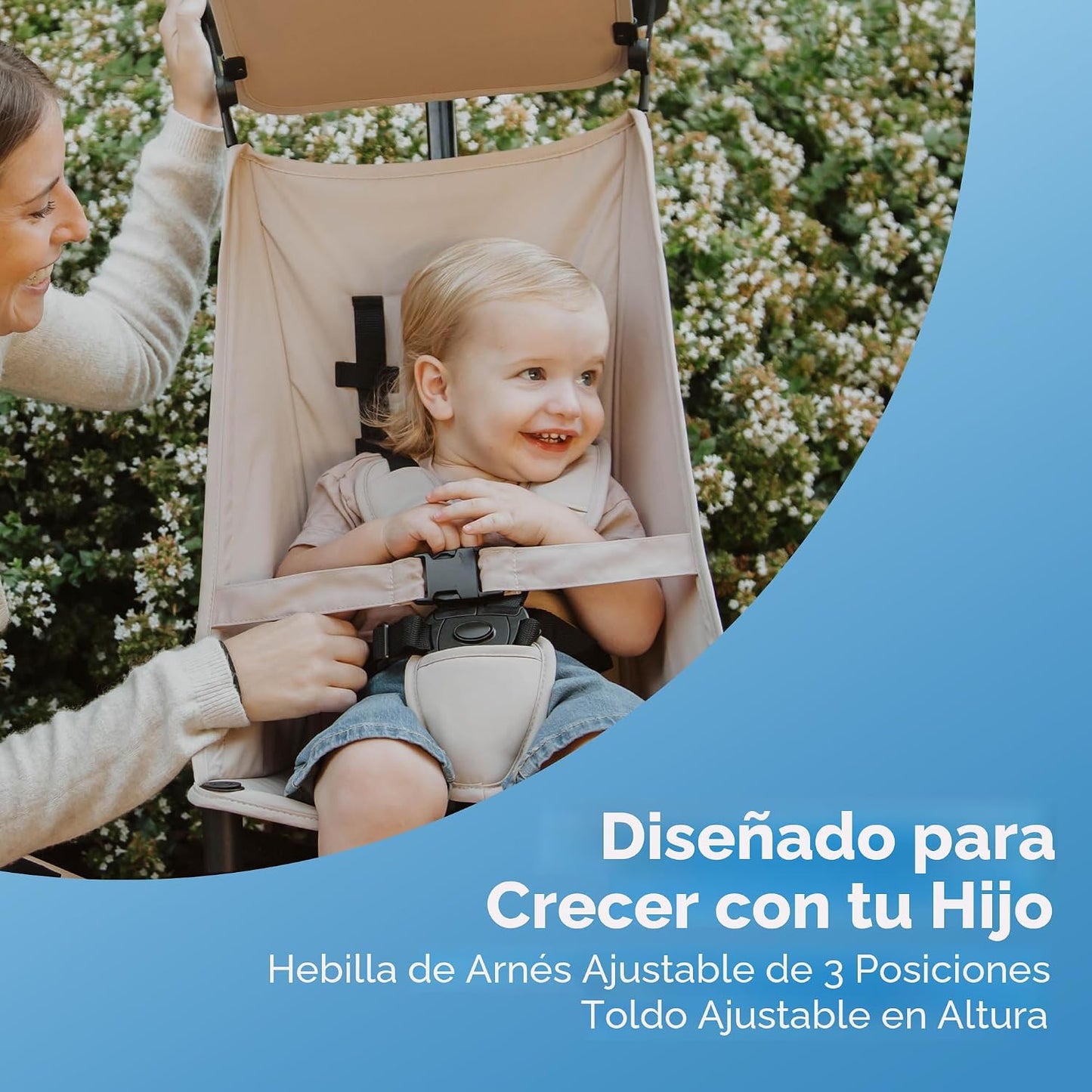 Mompush Jeto - Cochecito de viaje ligero \u2013 9.8 libras ultracom...