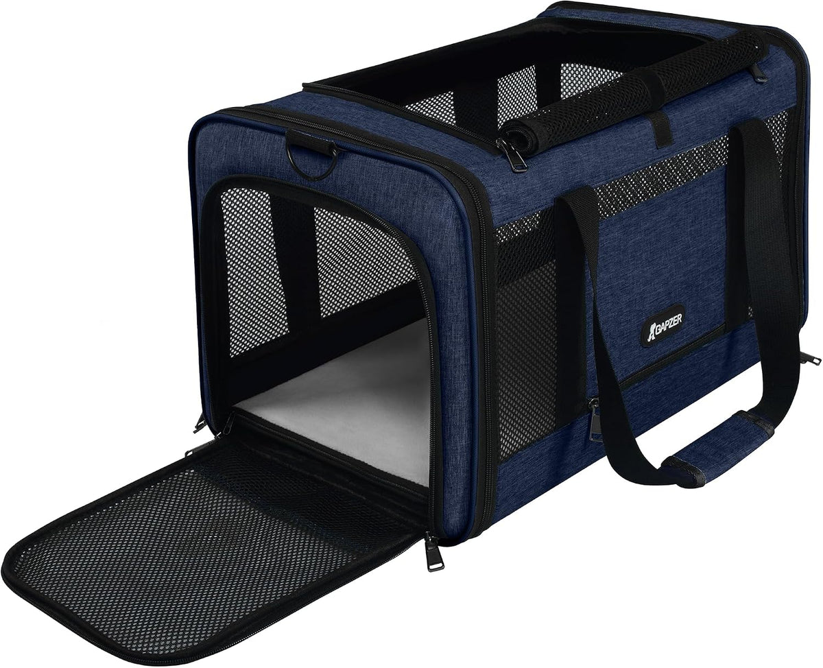 GAPZER - Transportador para gatos de 18 x 11 x 11 pulgadas, aprobad...
