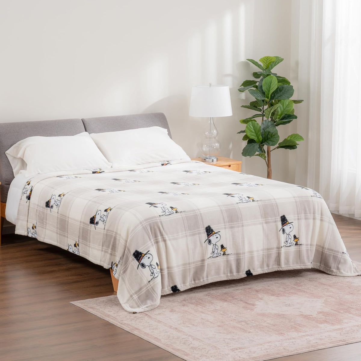 Berkshire Blanket Peanuts® VelvetLoft® - Manta de felpa de Snoopy c...