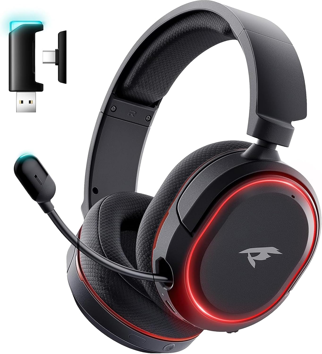 Auriculares inalámbricos para juegos, sonido envolvente 7.1, auricu...