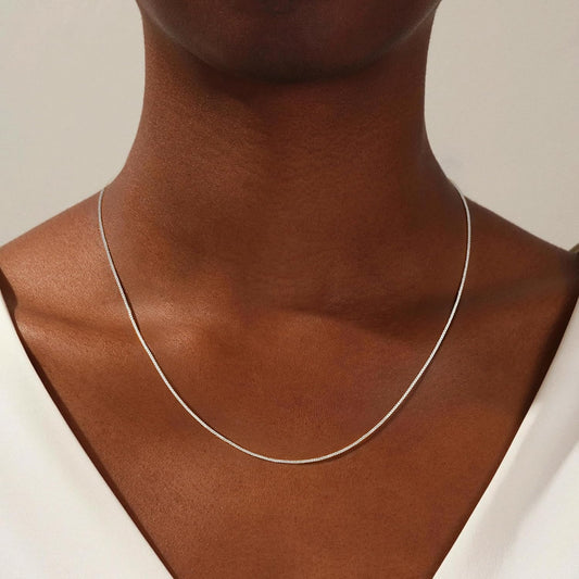 Treasure Bender Collar de oro delicado para mujer sin deslustre, co...