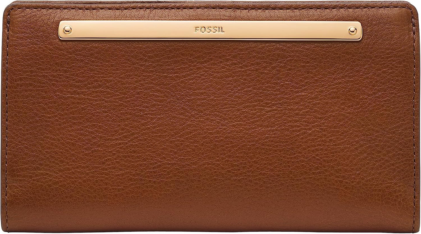 Fossil Cartera delgada de cuero Liza para mujer