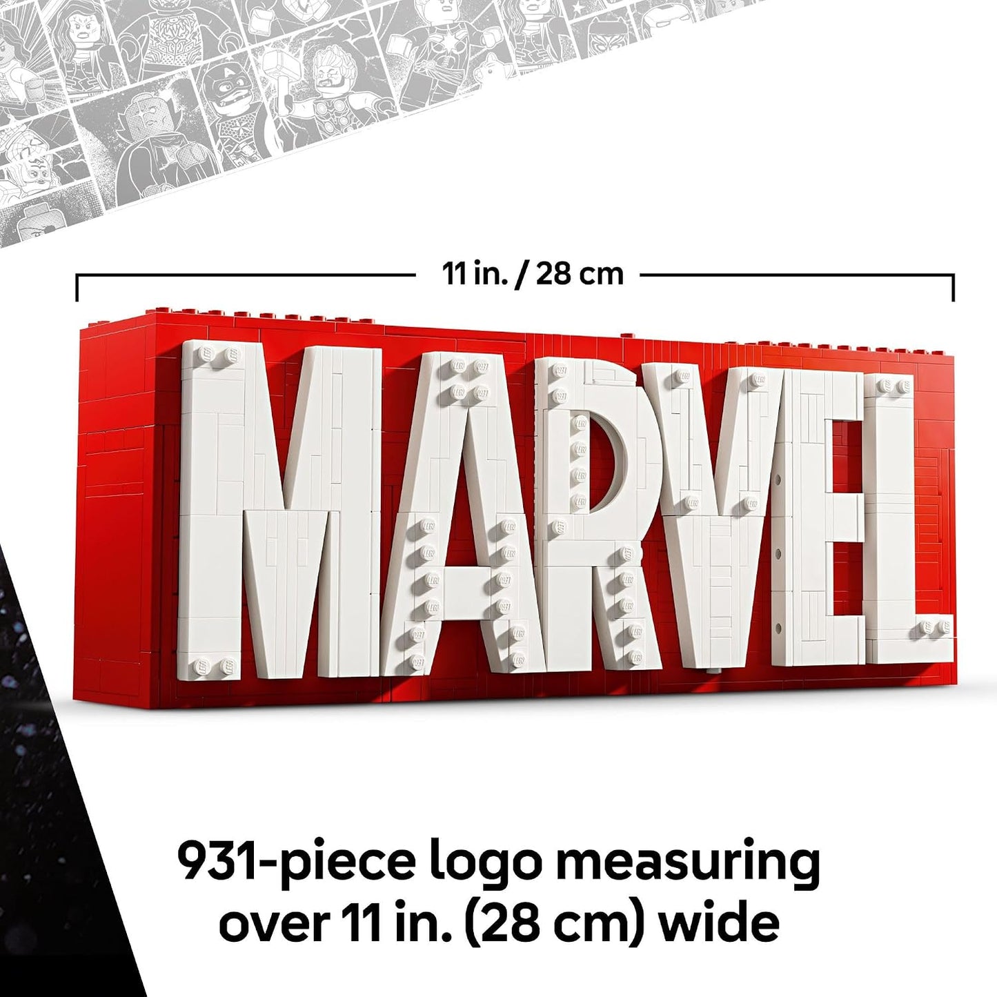LEGO Marvel: Marvel - Juguete de construcción con logotipo y minifi...