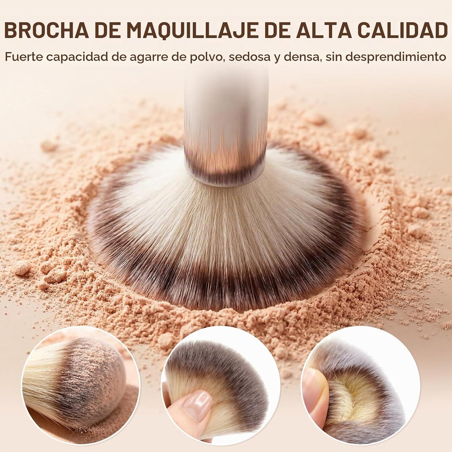 Juego de brochas de maquillaje, 57 brochas de maquillaje multifunci...
