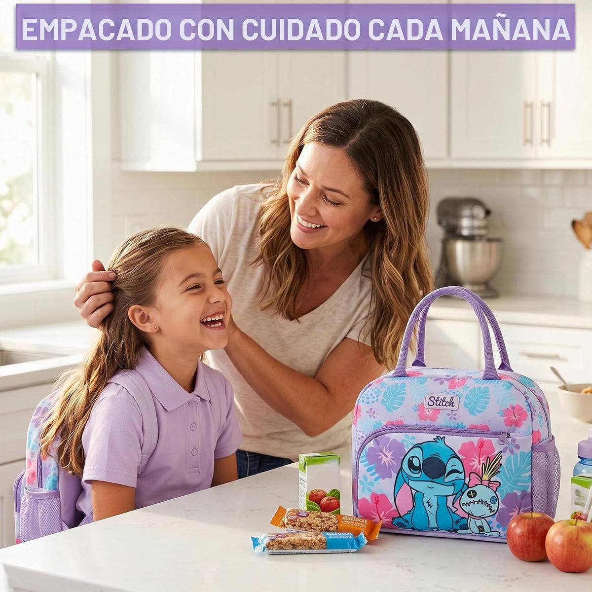 Get Trend Disney Stitch Girls Bolsa de almuerzo con aislamiento, út...
