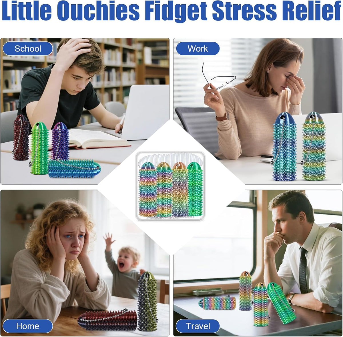 Little Ouchies - Fidget para adultos para aliviar la ansiedad, rega...