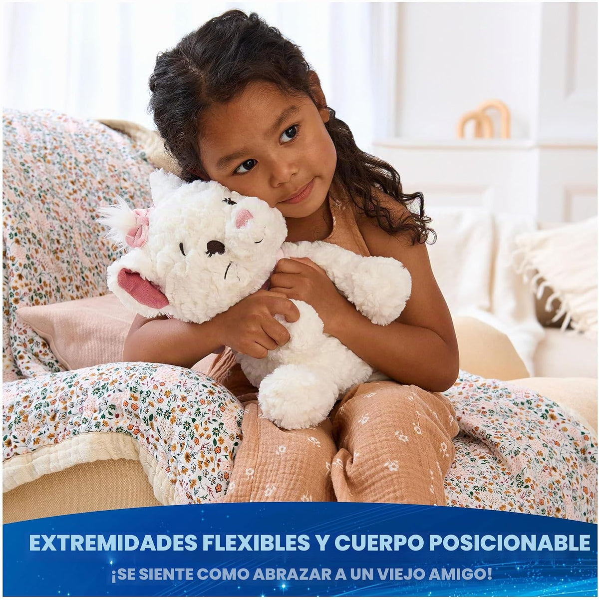 GUND Disney Cozys Collection Marie - Peluche de gatito de 10 pulgad...