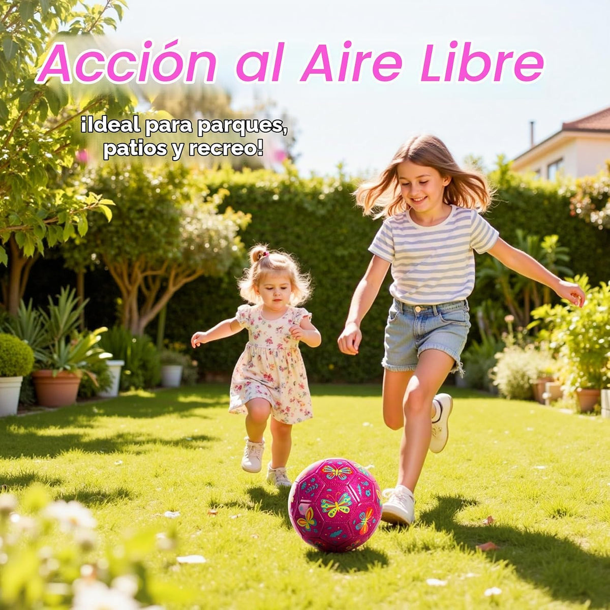 Balón de fútbol U&C Planet tamaño 2, 3, 4 para niños pequeños y jóv...