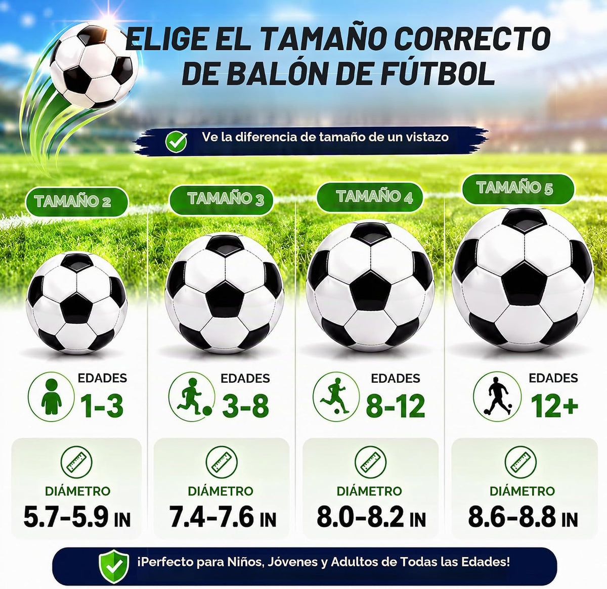 Balón de fútbol de tamaño 2\/3\/4\/5 con bomba y bolsa, pelota desi...