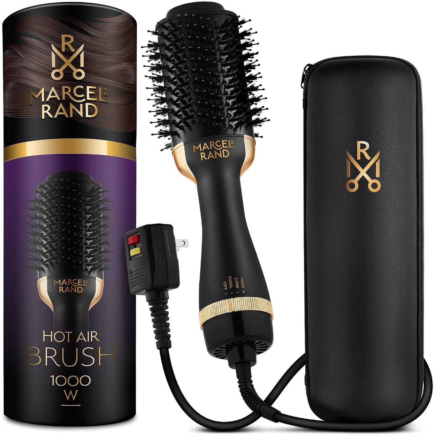 Cepillo secador de pelo ovalado 2 en 1 profesional para mujer, 2.95...