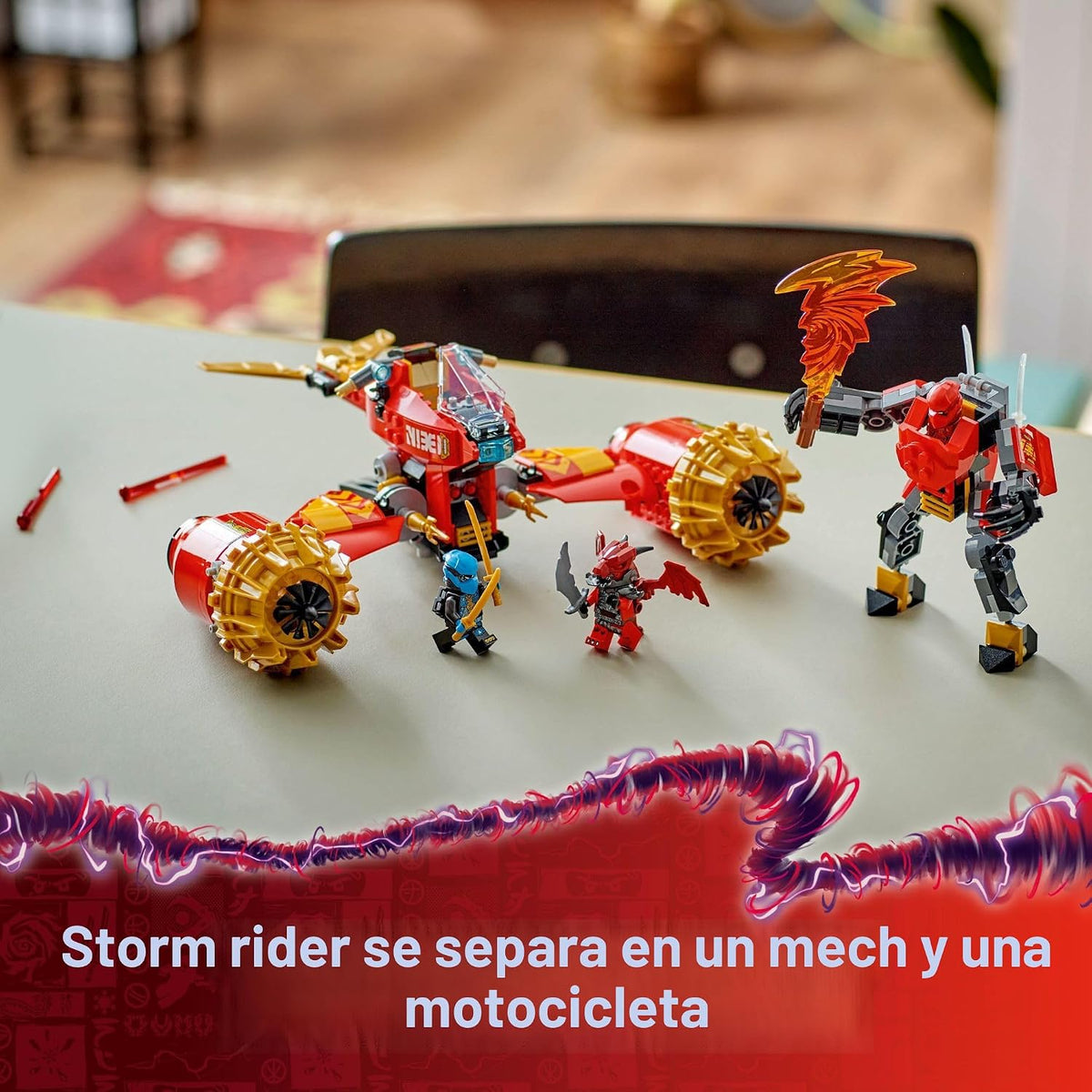 LEGO NINJAGO Kai's Mech Storm Rider Figura de Acción \u2013 Jug...