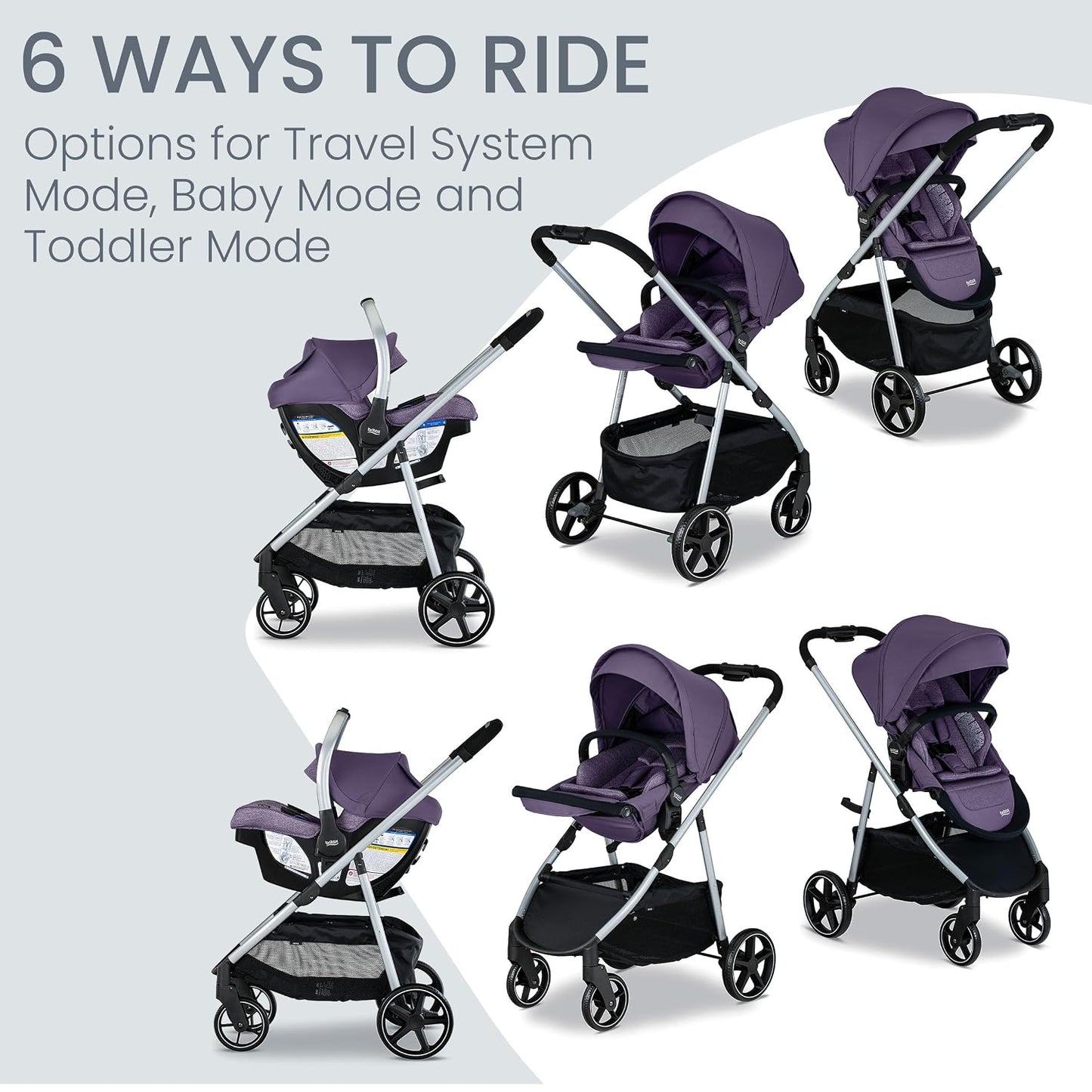 Britax Willow Grove SC Sistema de Viaje para Bebé, Asiento de Autom...