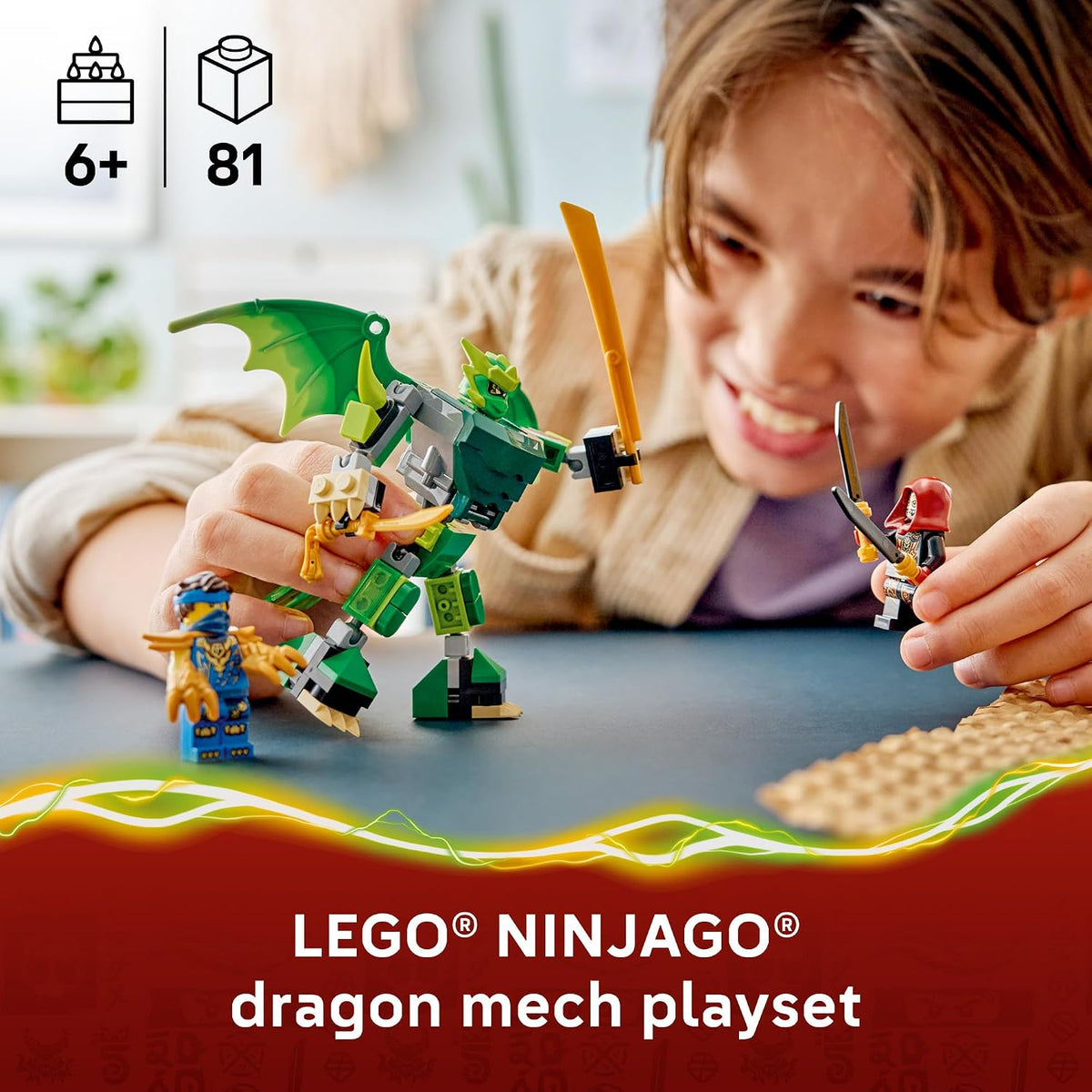 LEGO NINJAGO Paquete de batalla mecánico dragón de Lloyd 71862 | Ju...