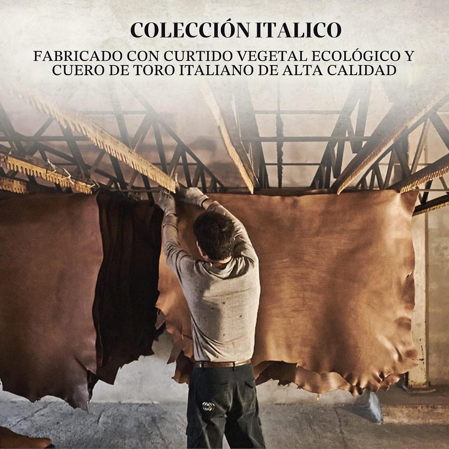 Tony Perotti Billetera de cuero italiano con ventana de identificac...