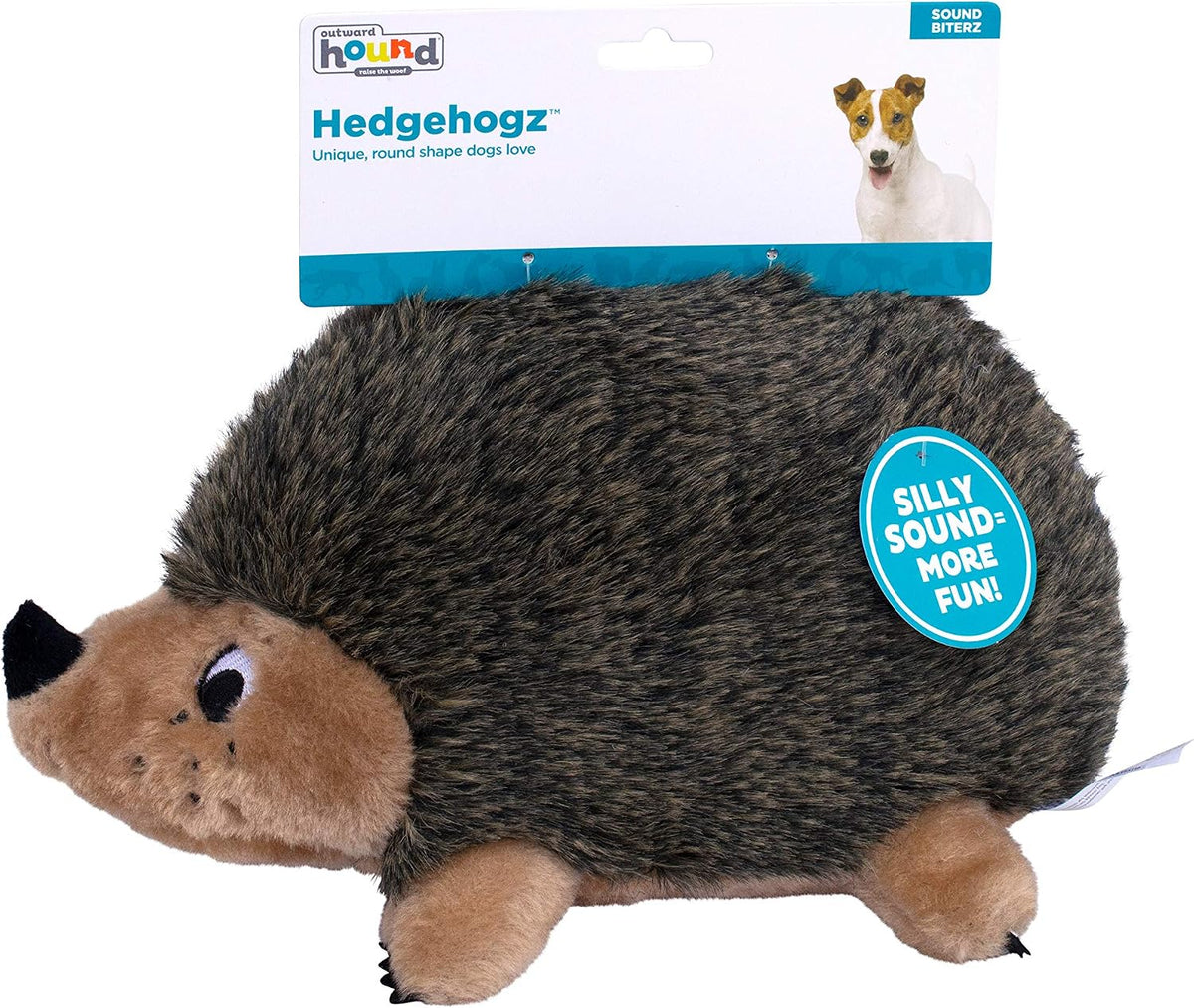 Outward Hound, juguete de peluche Hedgehogz para perro, tamaño medi...