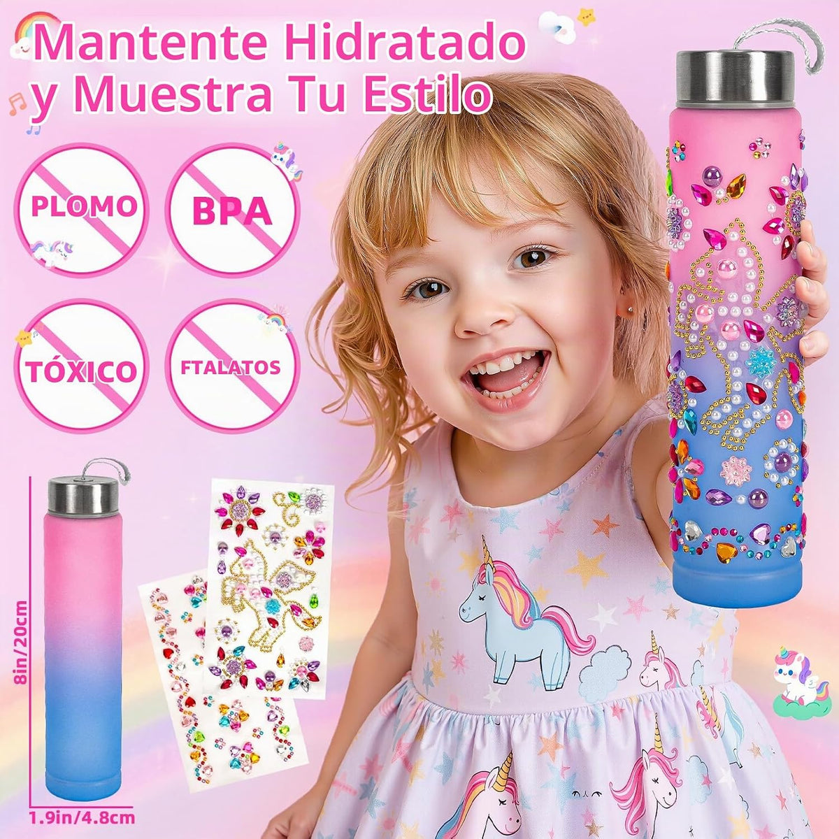Hohosunlar Bolso de juego para niñas, bolso para niños con maquilla...