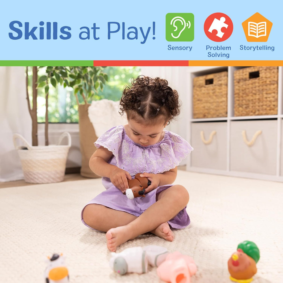 Bloques educativos Melissa &amp; Doug, Pop Baby Toy, 10 piezas cone...