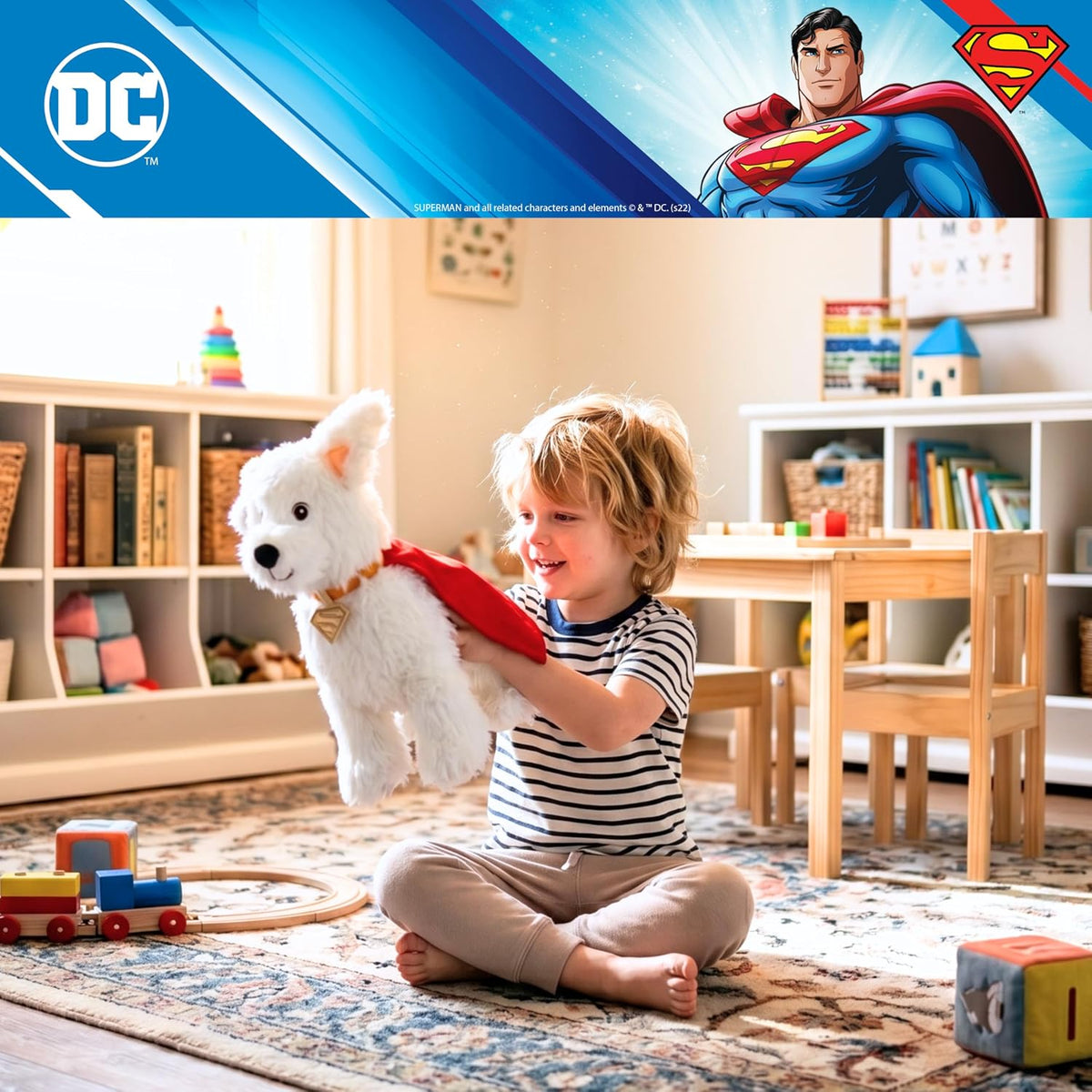 Krypto Superman DC Comics - Ropa de cama para niños, muy suave, aco...