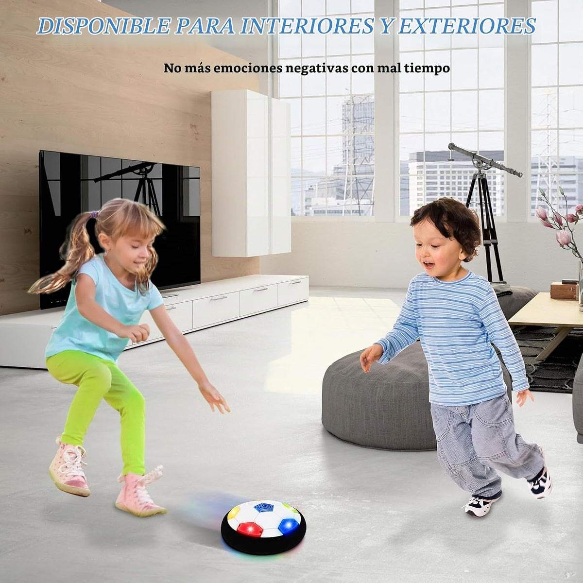 Pelota de Fútbol Hover para Niños, Pelota de Fútbol Iluminada para...