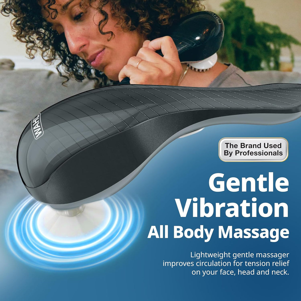 Wahl Masajeador vibratorio calmante ligero con cable para todo el c...