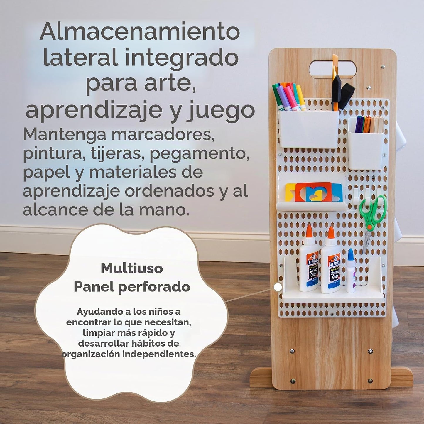 Humble Crew Organizador de juguetes para niños con estante de exhib...