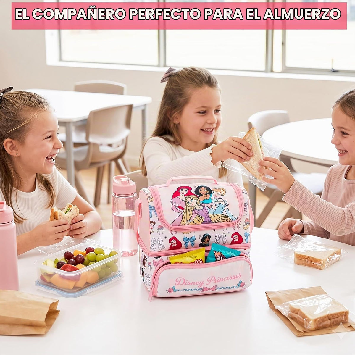 Get Trend Disney Princess Girls Bolsa de almuerzo aislada para la e...