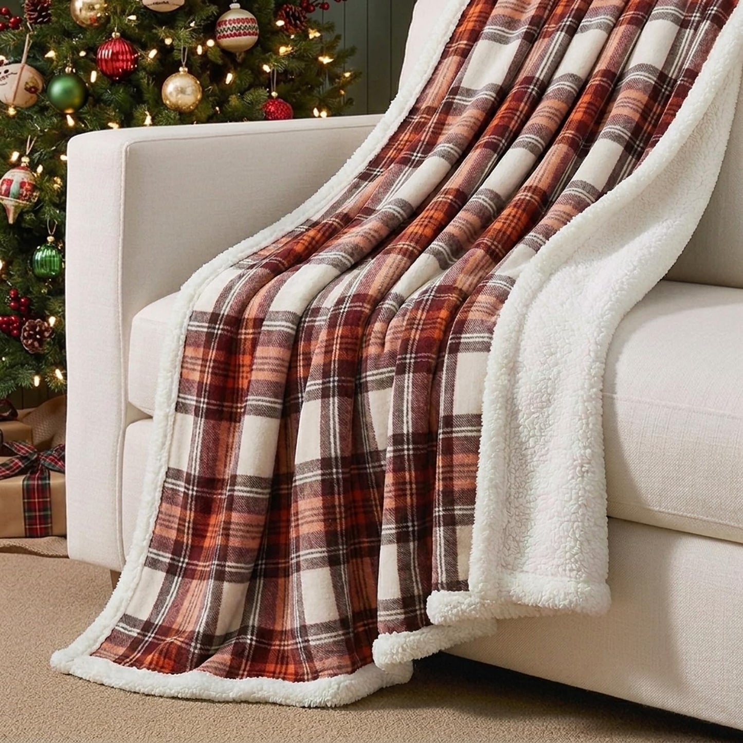 Eddie Bauer - Manta, ropa de cama reversible de sherpa suave y forr...