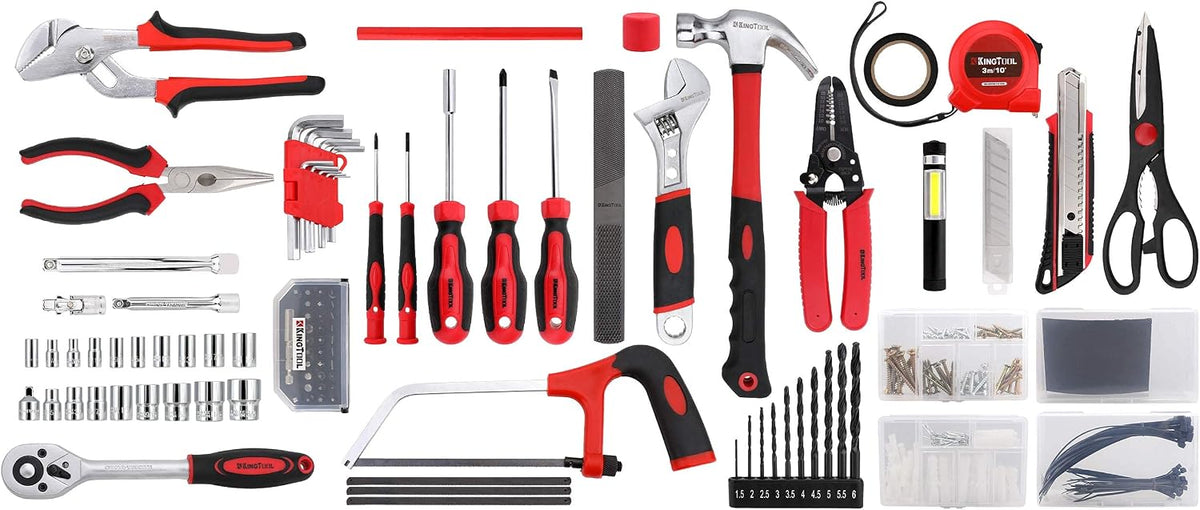 KingTool Kit de herramientas de reparación del hogar de 325 piezas,...