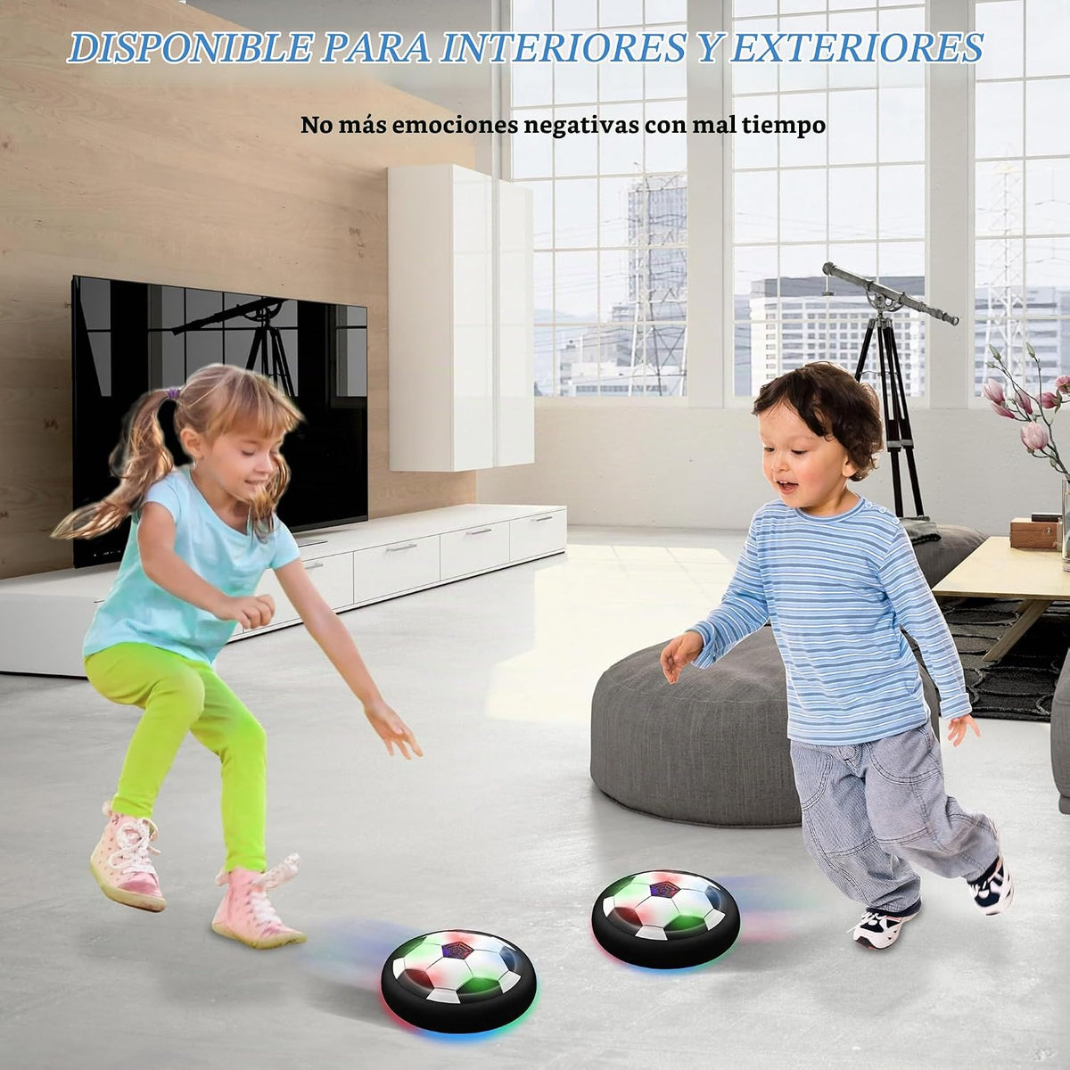 Pelota de fútbol LED Hover Juguetes para niños - Luces LED Hover So...