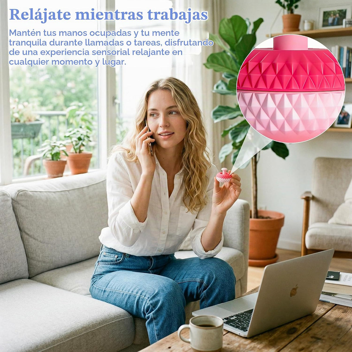 Juguetes antiestrés de silicona para niños y adultos, silenciosos p...