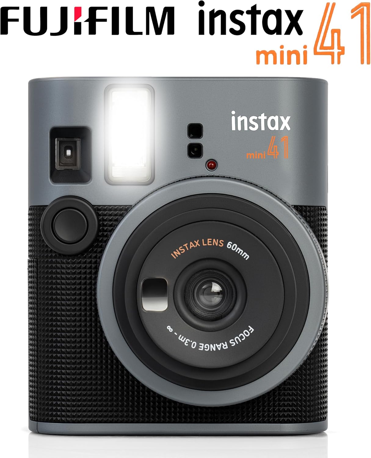 Fujifilm Cámara Instax Mini 41 de película instantánea negra + paqu...