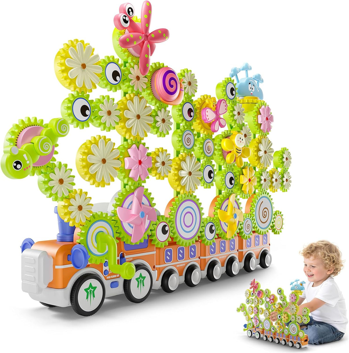 Juguetes de construcción de engranajes para niños a partir de 3 año...