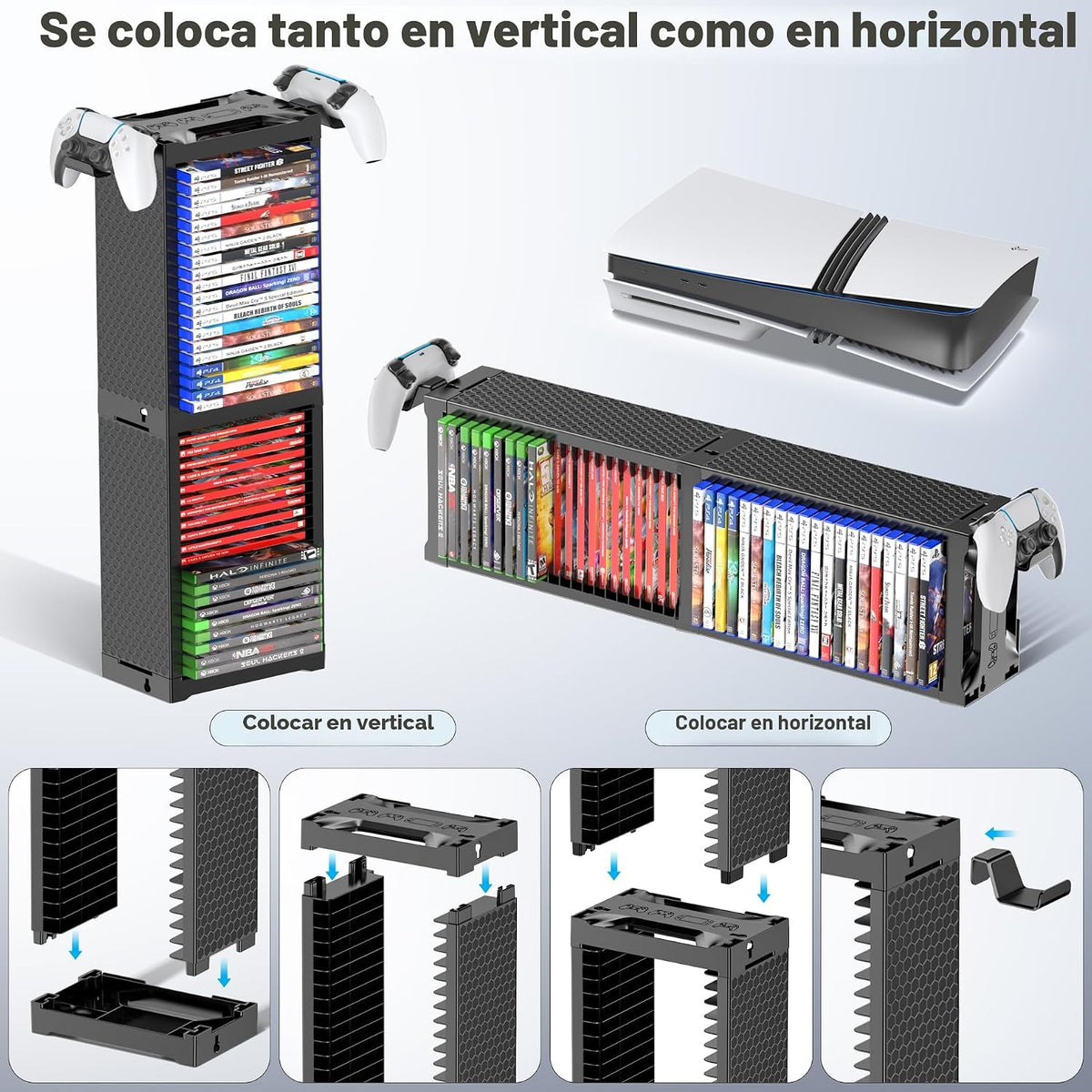 Kytok Torre Soporte de Almacenamiento Universal para Discos de Vide...