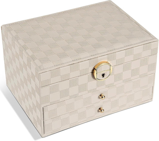 GUOER Caja de Joyas para Mujeres Niñas Esposas - Organizador de Joy...