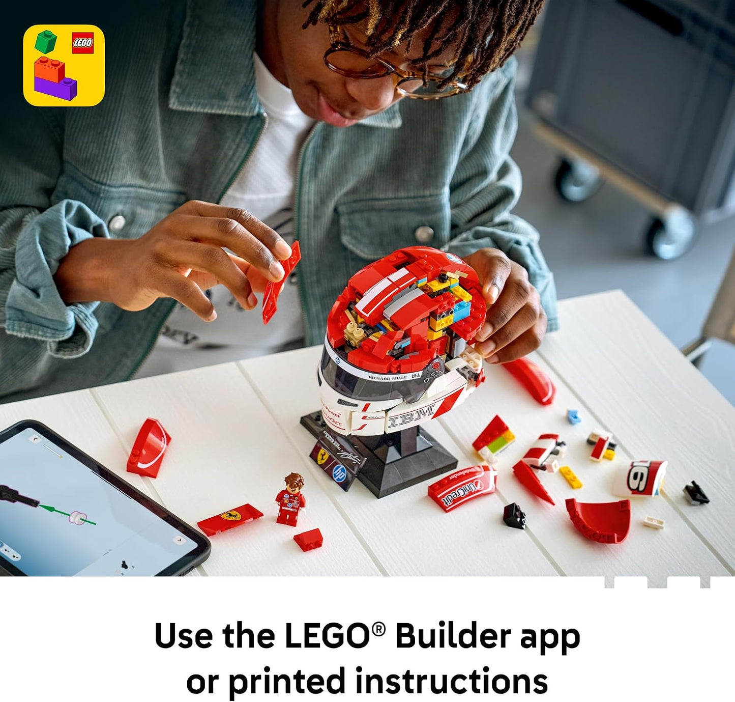 LEGO Editions Scuderia Ferrari HP Charles Leclerc Casco \u2013 Jueg...
