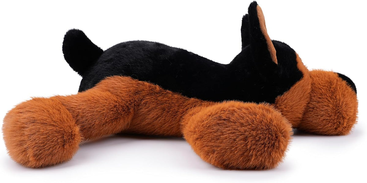 WEIGEDU Juguete de peluche de pastor alemán acostado, 21.6 pulgadas...