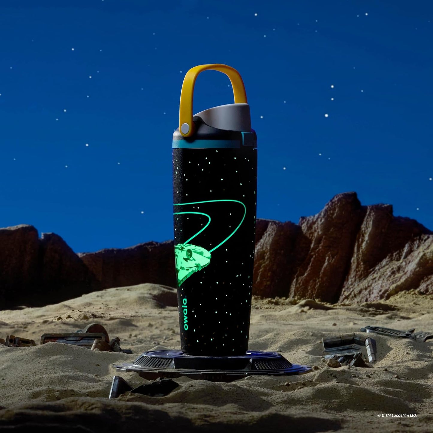 Owala Star Wars FreeSip Sway - Botella de agua aislada de acero ino...