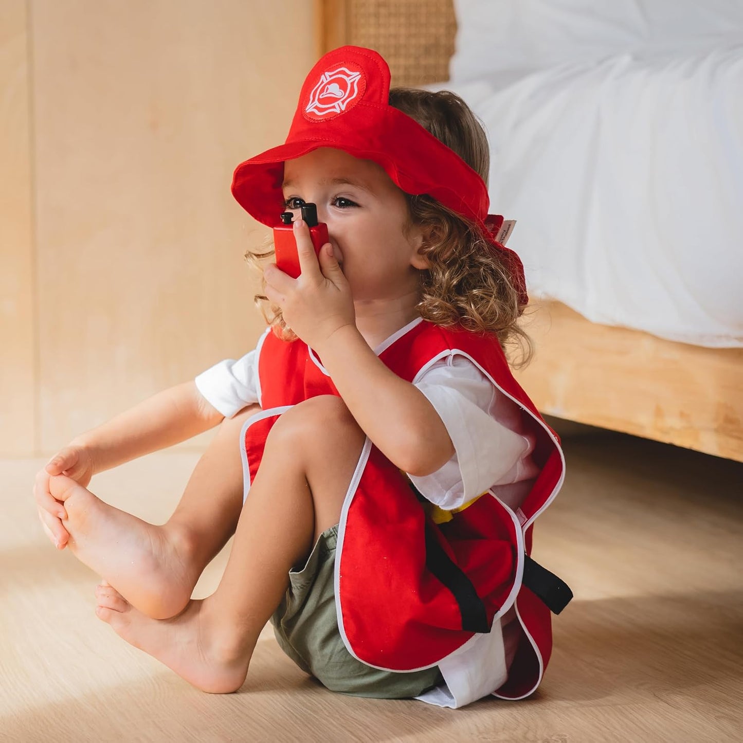 PlanToys® Juego de bomberos con kit de rescate de simulación, casco...