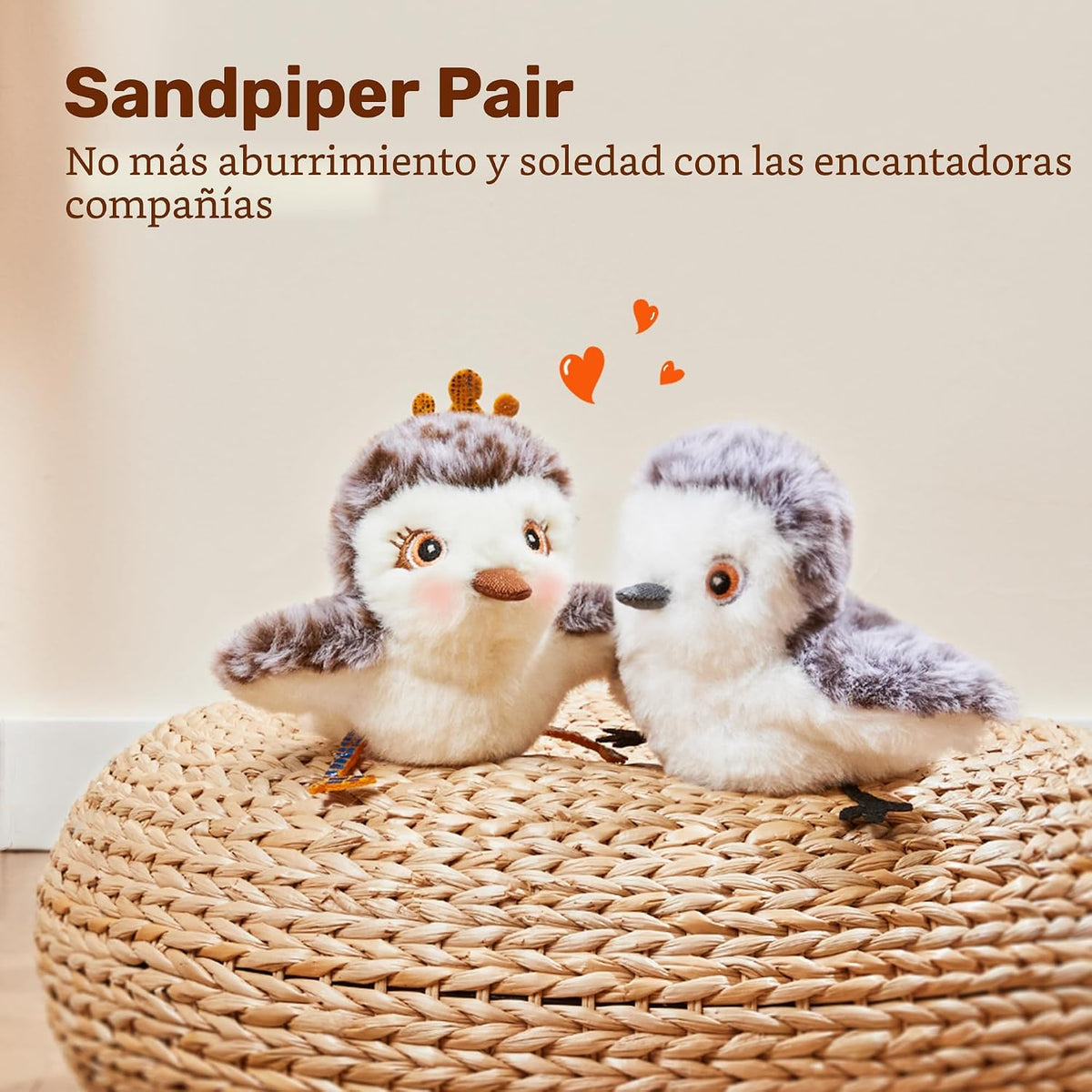 Potaroma Juguetes para gatos, 2 piezas, aleteando sandpiper Pair-Ma...