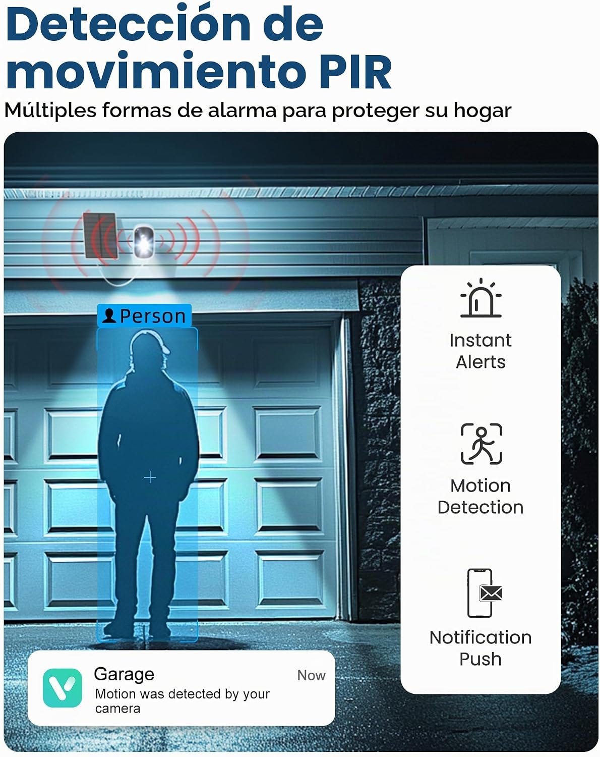 MISECU Cámaras de seguridad 2K inalámbricas para exteriores, cámara...